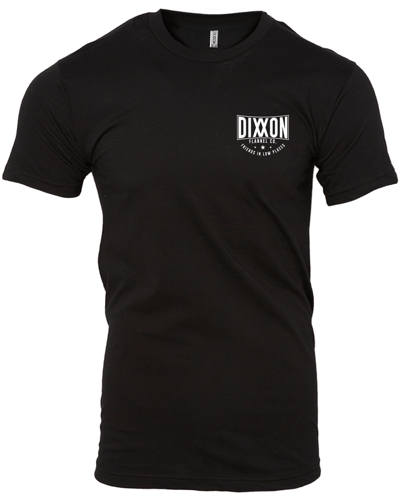 Friends In Low Places T-Shirt - Black - Dixxon Flannel Co.