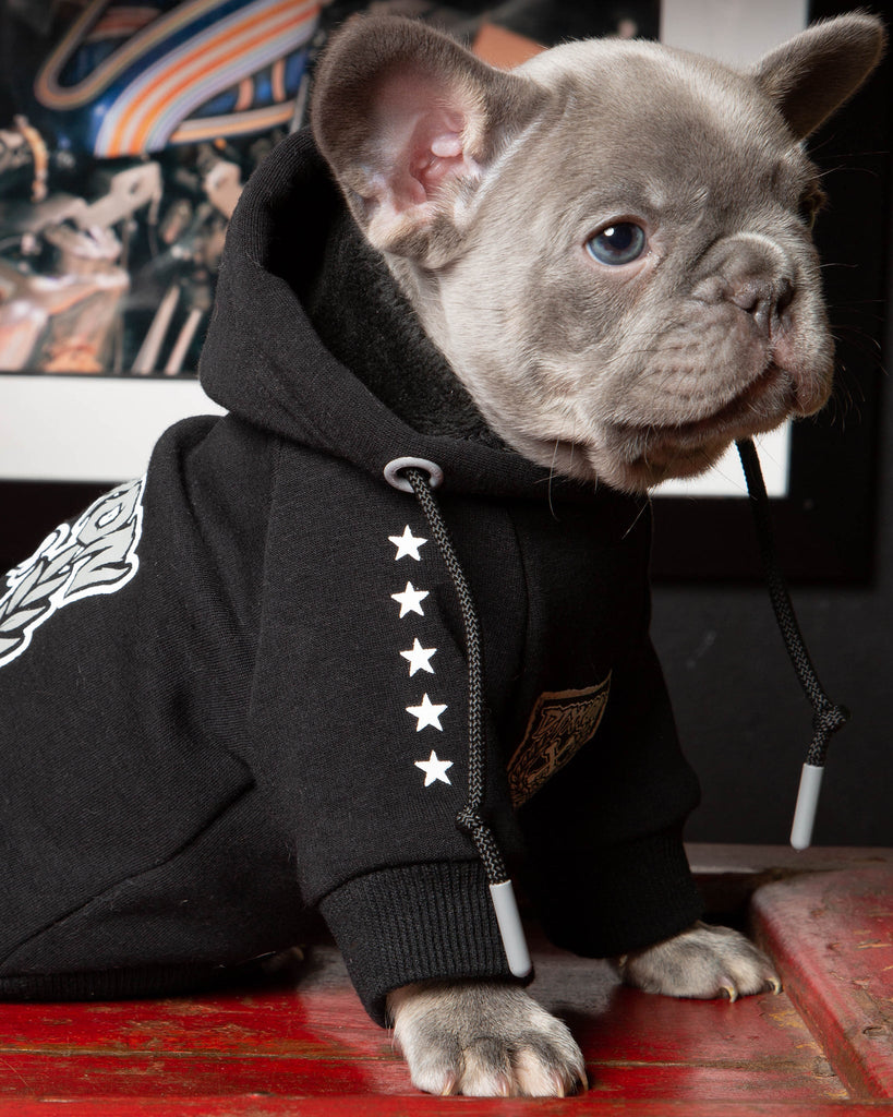 Fur Family Dog Hoodie - Black & Gray - Dixxon Flannel Co.