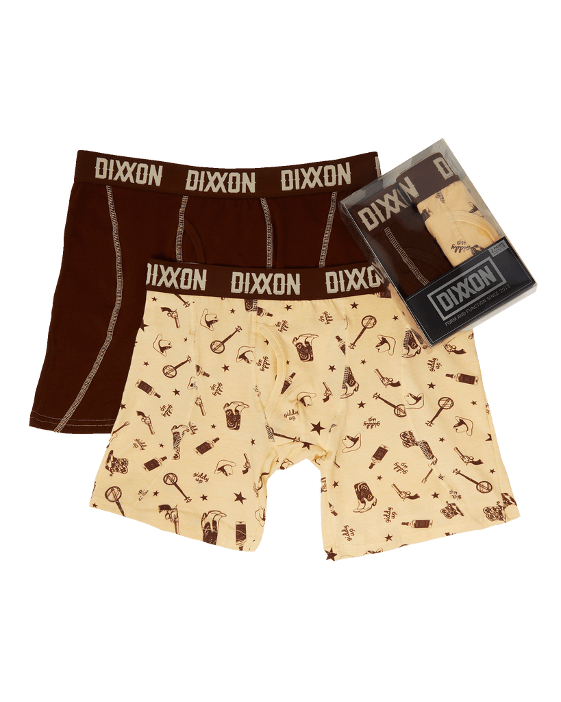 Giddy Up Cotton Stretch 2pk Boxer Briefs - Dixxon Flannel Co.