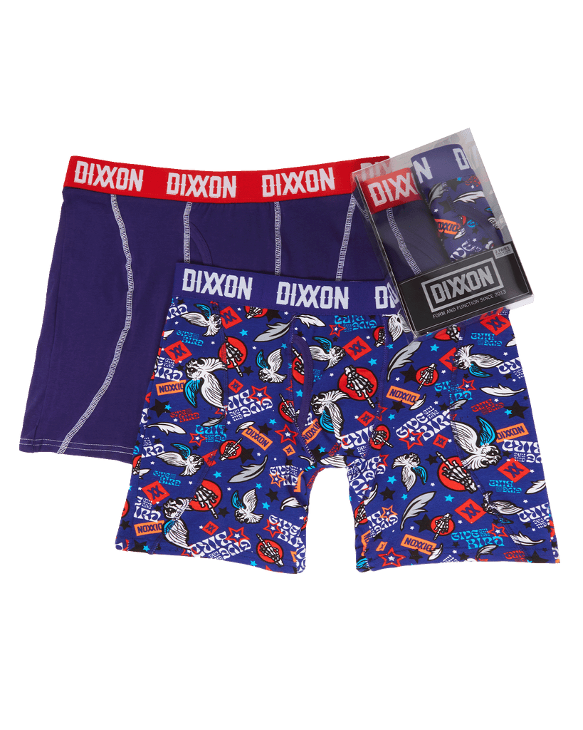 Give 'Em the Bird Cotton Stretch 2pk Boxer Briefs - Dixxon Flannel Co.