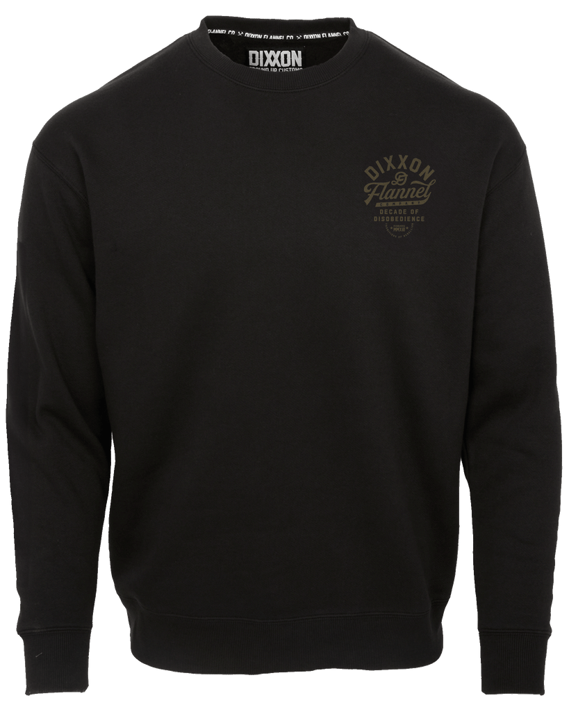 Gold Pastime Crewneck - Black - Dixxon Flannel Co.