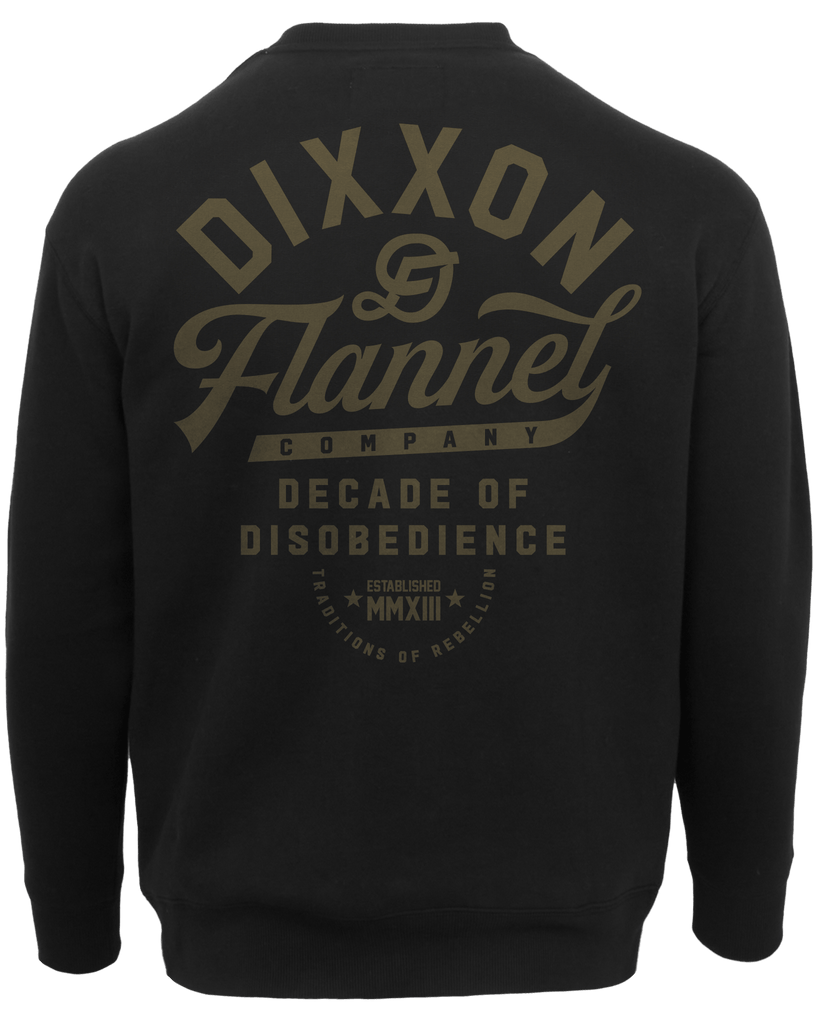 Gold Pastime Crewneck - Black - Dixxon Flannel Co.