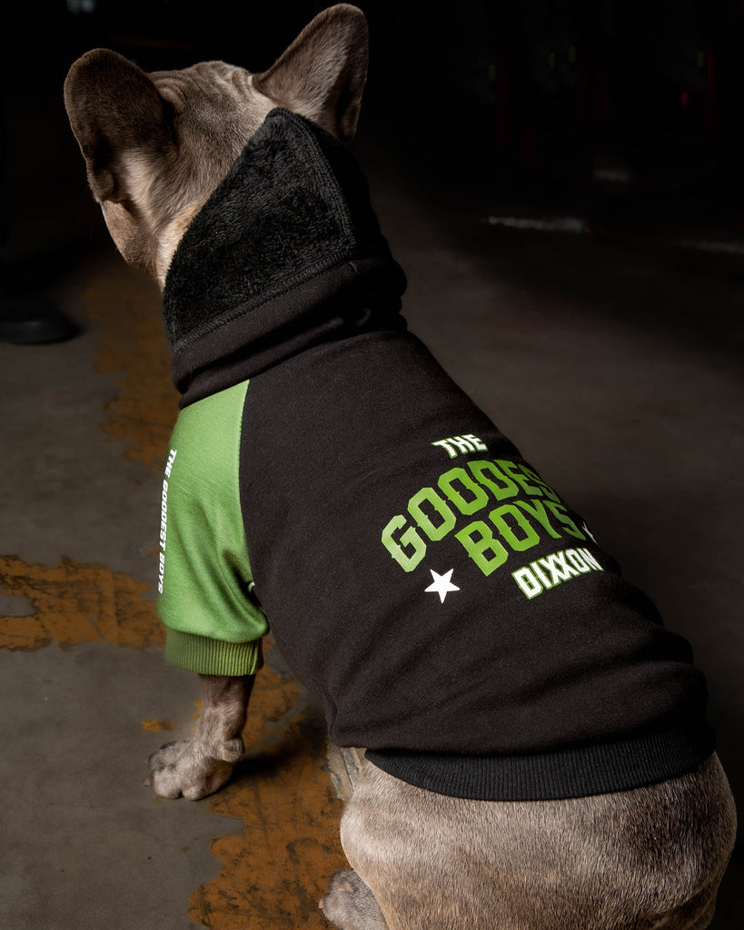 Goodest Boys Dog Hoodie - Black & Green - Dixxon Flannel Co.