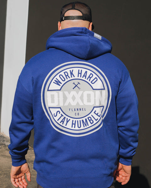 Dixxon Gray Corpo Zip Up - Blue: Stylish Hoodie for Men