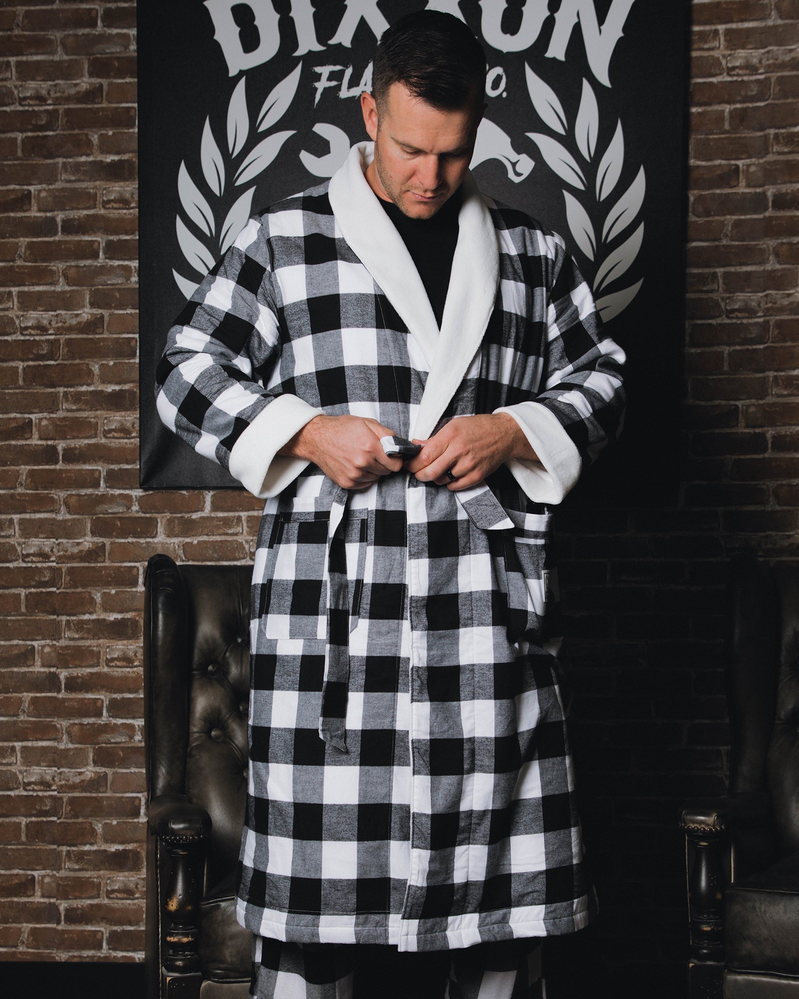 Men's Gringo Fleece-Lined Robe Dixxon Flannel
