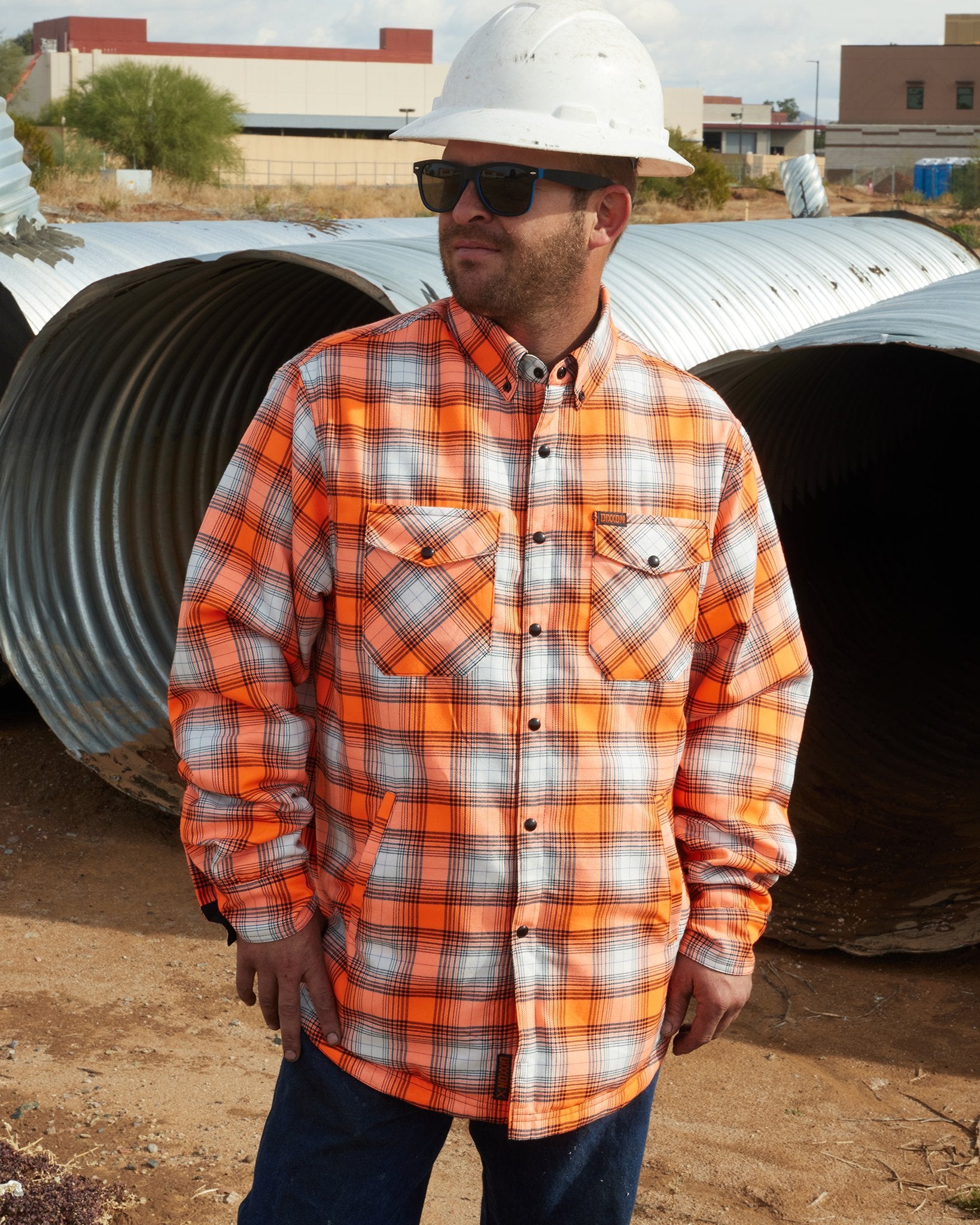 Guardian 2.0 Reversible Flannel Jacket - Orange - Dixxon Flannel Co.