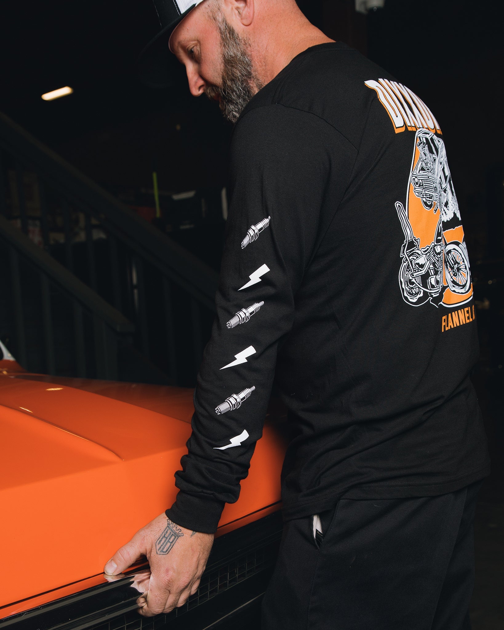 Hot Roddin' Long Sleeve T-Shirt - Black - Dixxon Flannel Co.