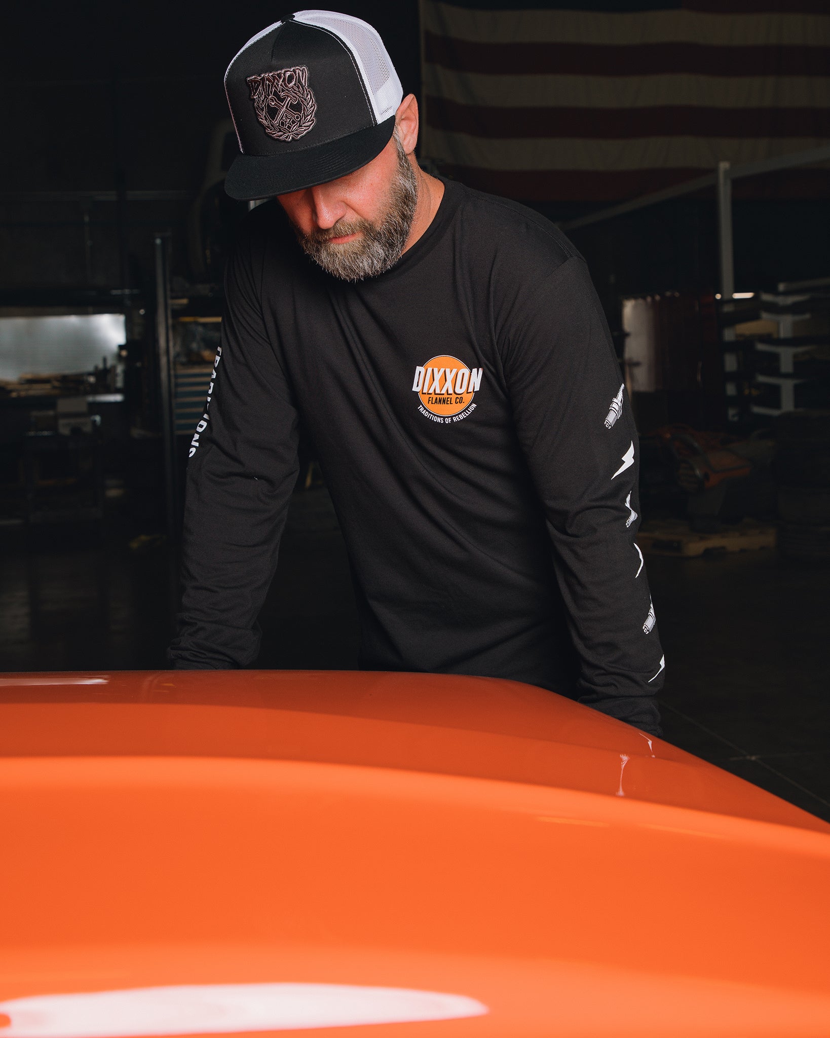 Hot Roddin' Long Sleeve T-Shirt - Black - Dixxon Flannel Co.