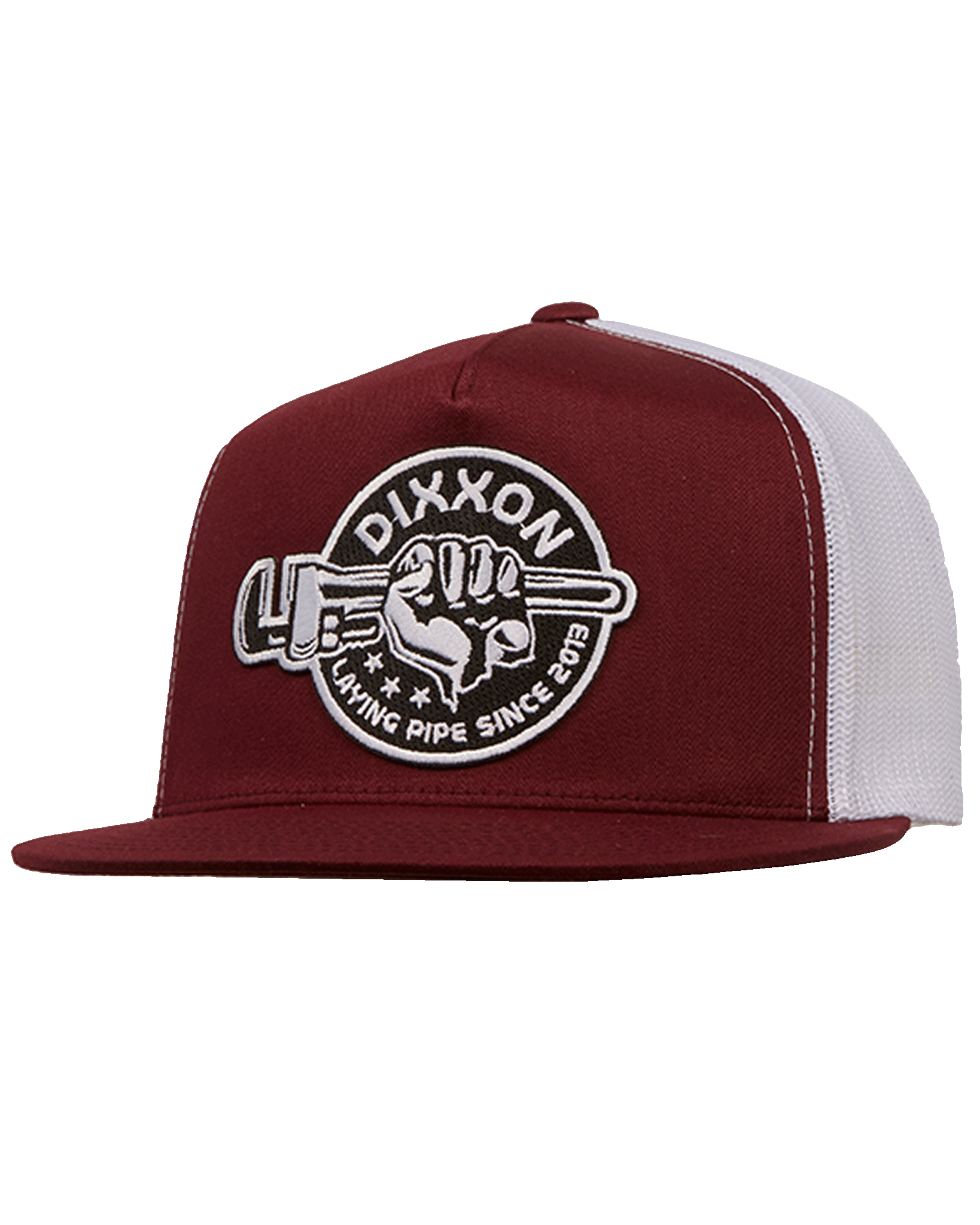 Laying Pipe Flat Bill Trucker Snapback - Dixxon Flannel Co.