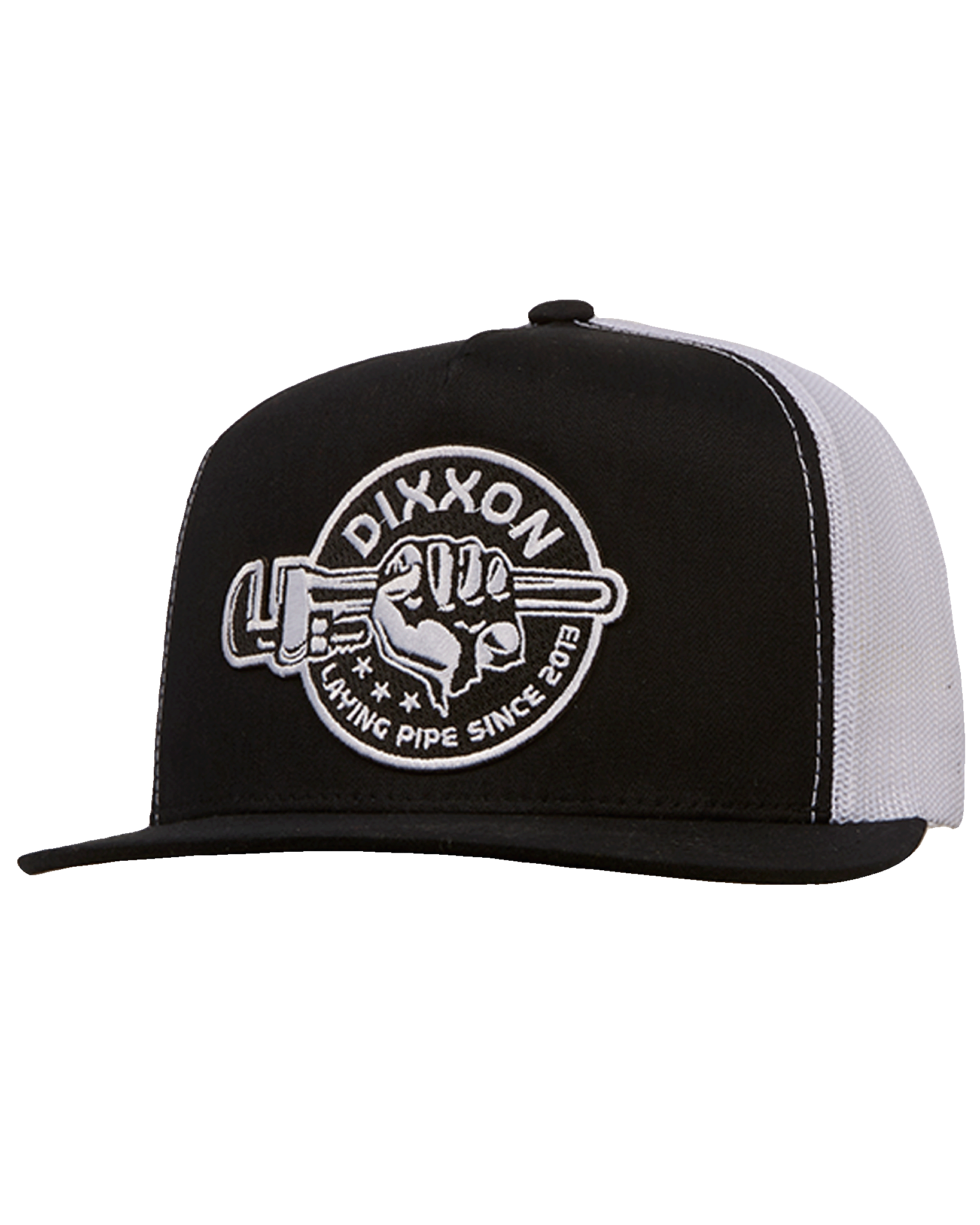 Laying Pipe Flat Bill Trucker Snapback - Dixxon Flannel Co.