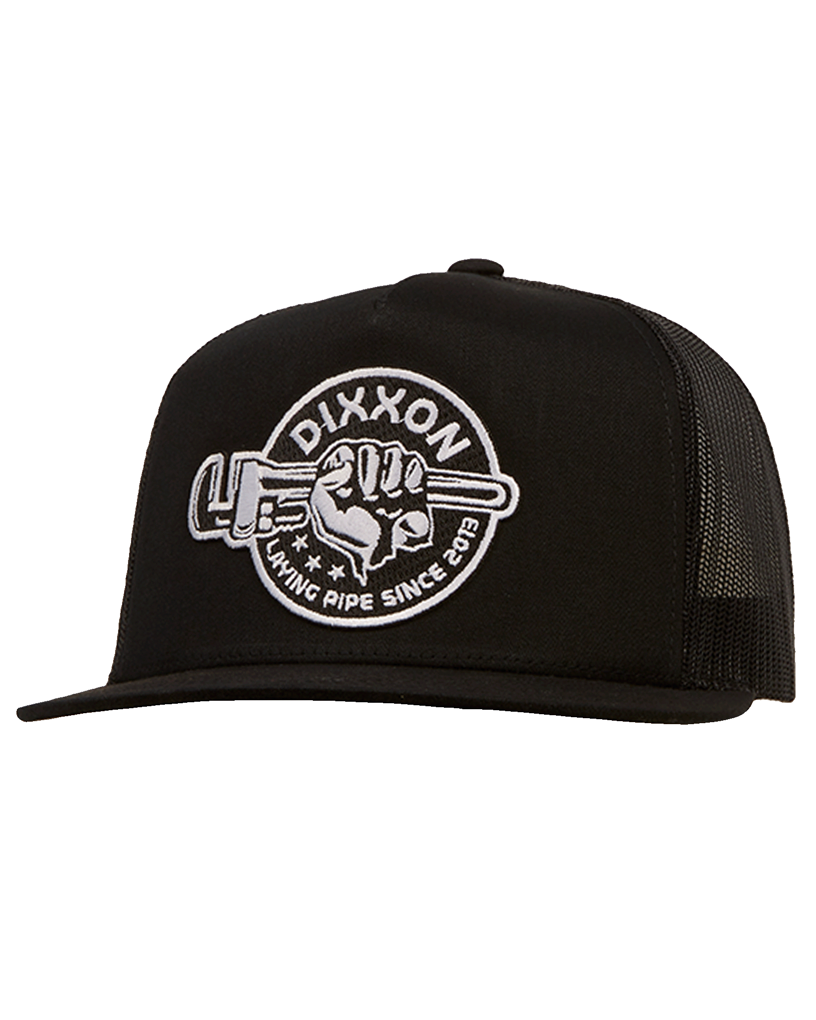 Laying Pipe Flat Bill Trucker Snapback - Dixxon Flannel Co.