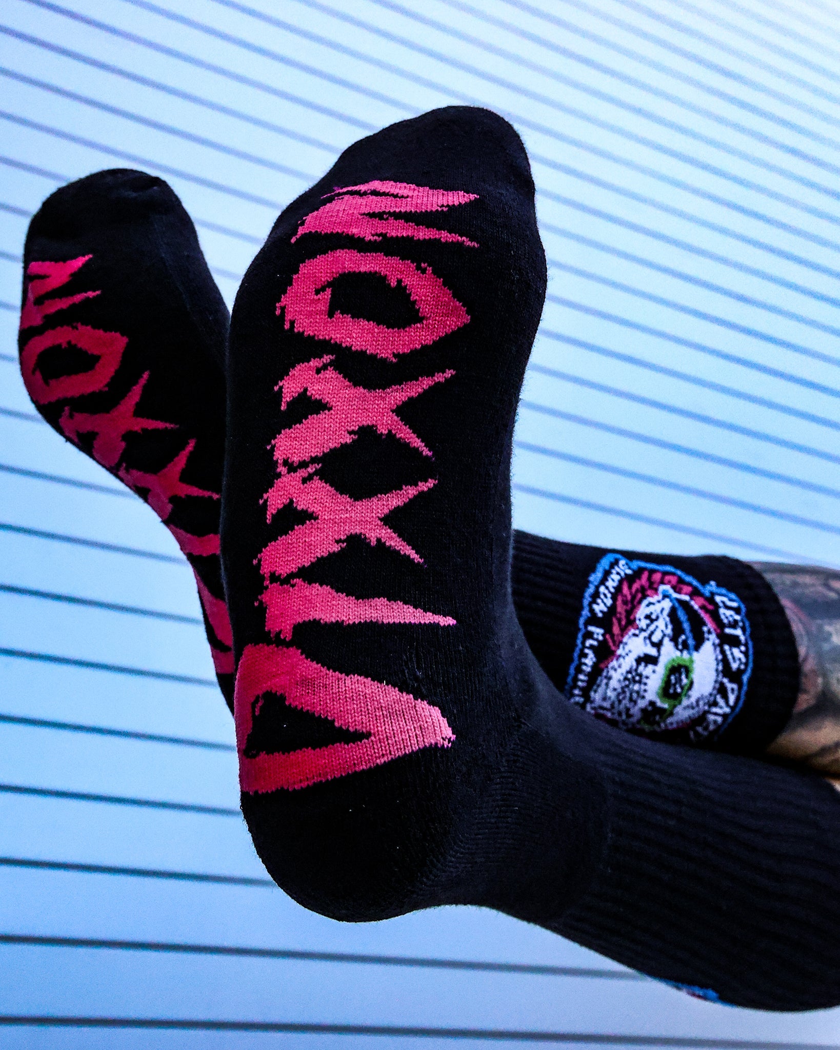 Let's Party Premium Crew Socks - Black - Dixxon Flannel Co.