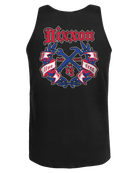 Live Free Award Crest Tank - Red, White, & Blue - Dixxon Flannel Co.