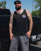 Live Free Award Crest Tank - Red, White, & Blue - Dixxon Flannel Co.