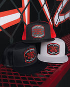 Low Places Chains Flat Bill Trucker Snapback - Red - Dixxon Flannel Co.
