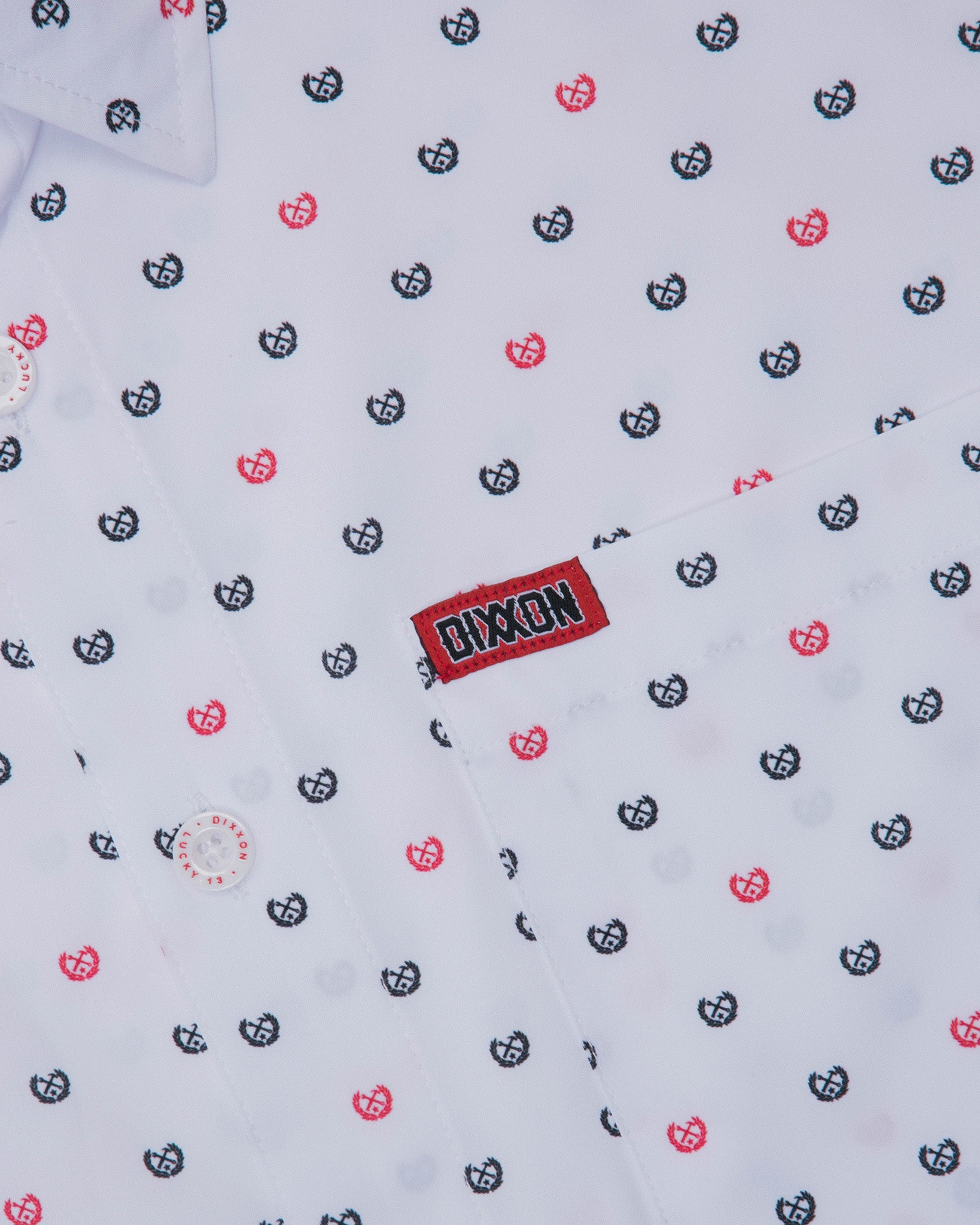 Lucky 13 Short Sleeve - White - Dixxon Flannel Co.