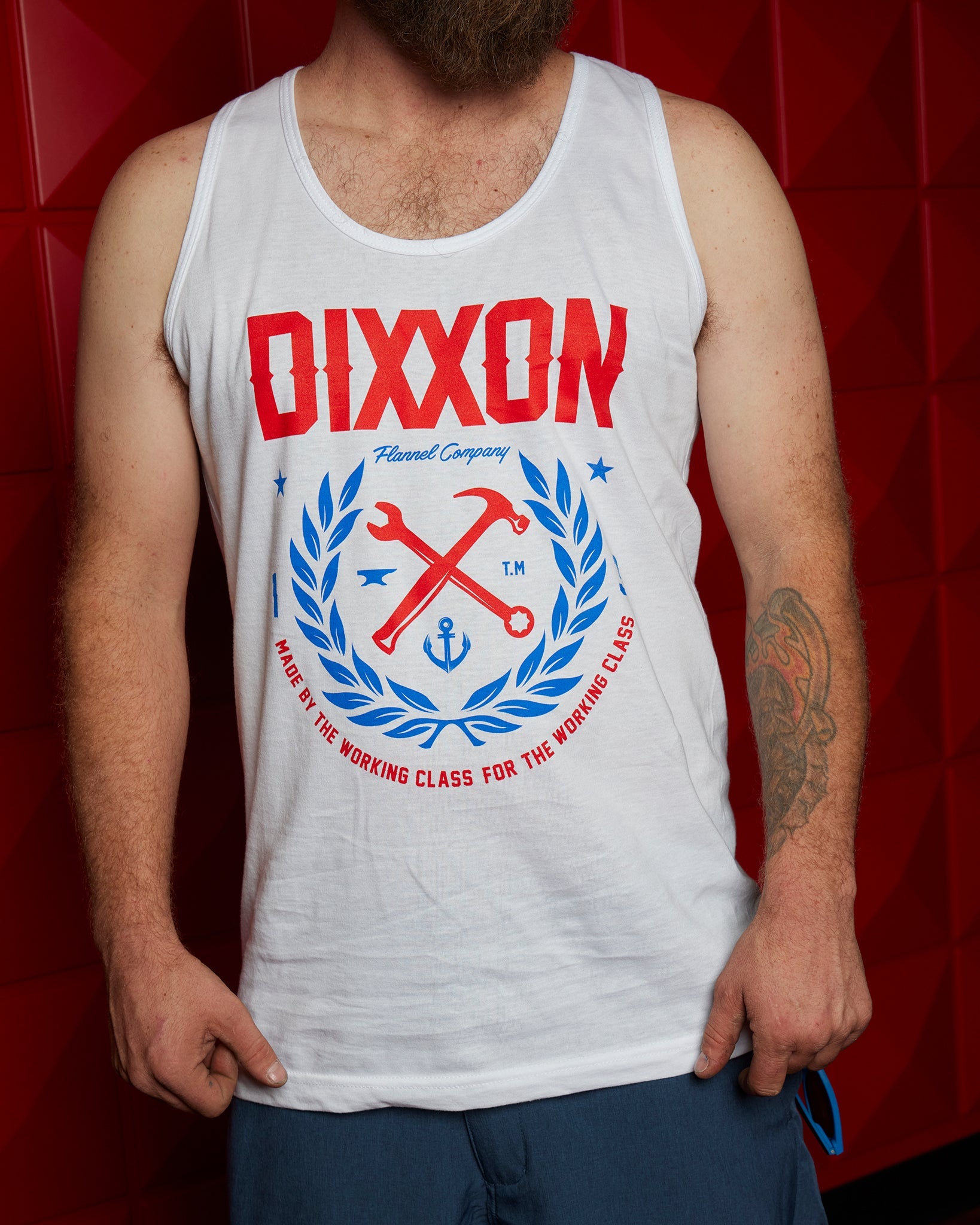 Made Tank - Red, White, & Blue - Dixxon Flannel Co.