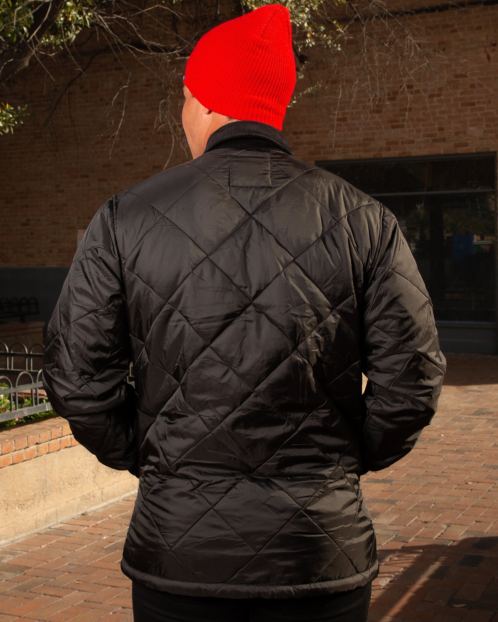 Midnight Diamond Stitch Quilted Jacket - Dixxon Flannel Co.
