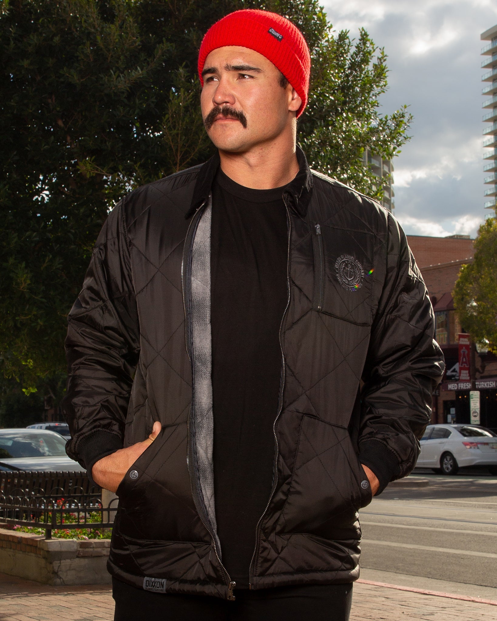 Midnight Diamond Stitch Quilted Jacket - Dixxon Flannel Co.