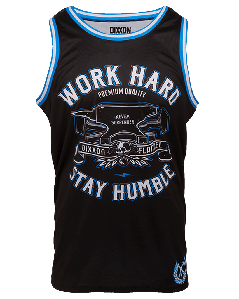 Never Surrender Jersey - Black, Blue, & White - Dixxon Flannel Co.