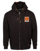 Orange Box Crest Zip Up - Black - Dixxon Flannel Co.