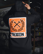 Orange Box Crest Zip Up - Black - Dixxon Flannel Co.
