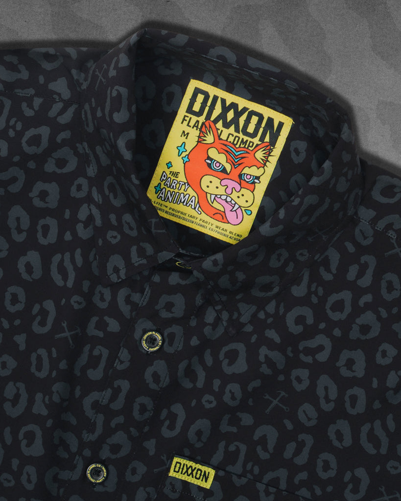 Party Animal Short Sleeve - Black - Dixxon Flannel Co.
