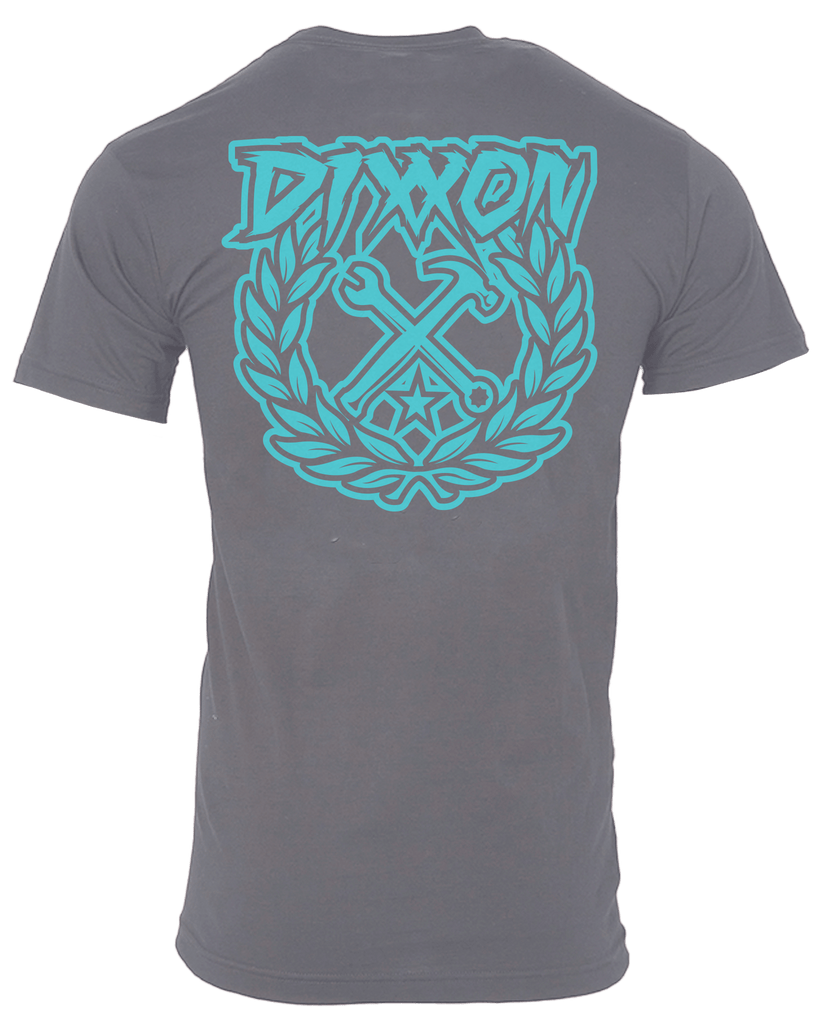 Party Crest T-Shirt - Gray & Tiffany - Dixxon Flannel Co.