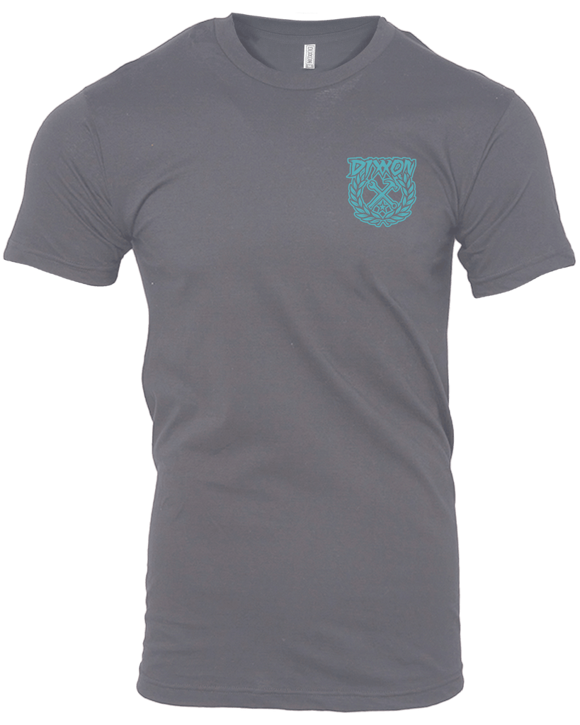 Party Crest T-Shirt - Gray & Tiffany - Dixxon Flannel Co.