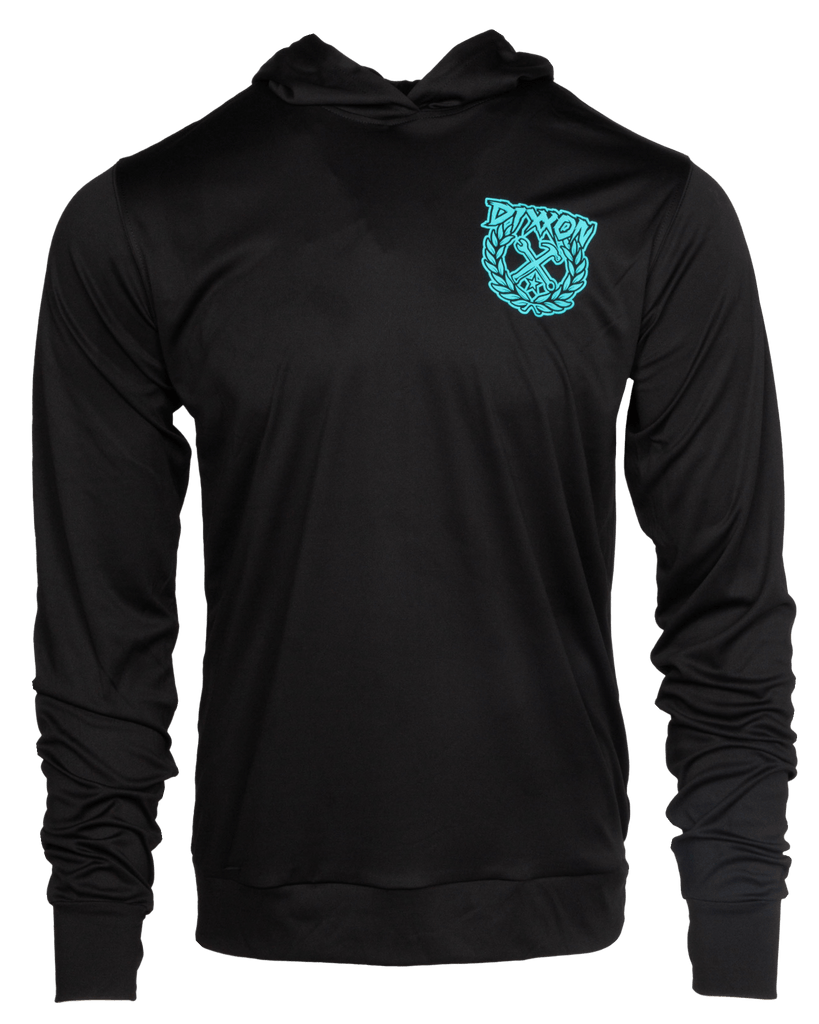 Party Crest UV Pullover Hoodie - Black & Blue - Dixxon Flannel Co.