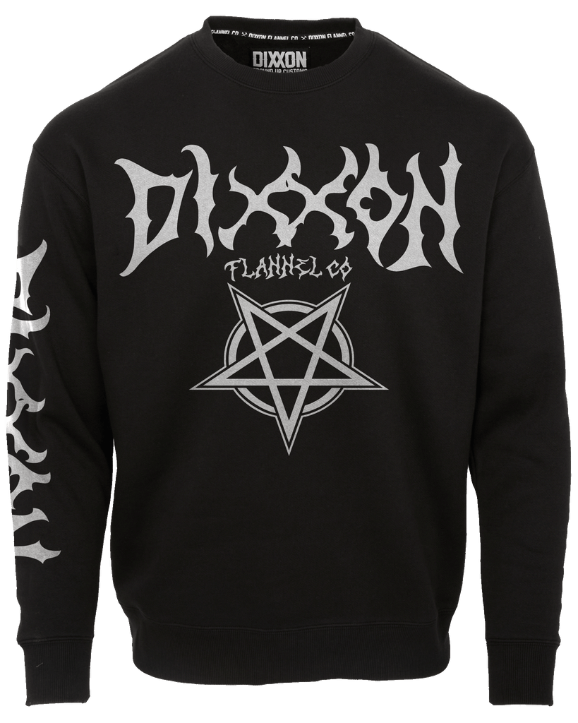 Pentagram Crewneck Sweatshirt - Black - Dixxon Flannel Co.