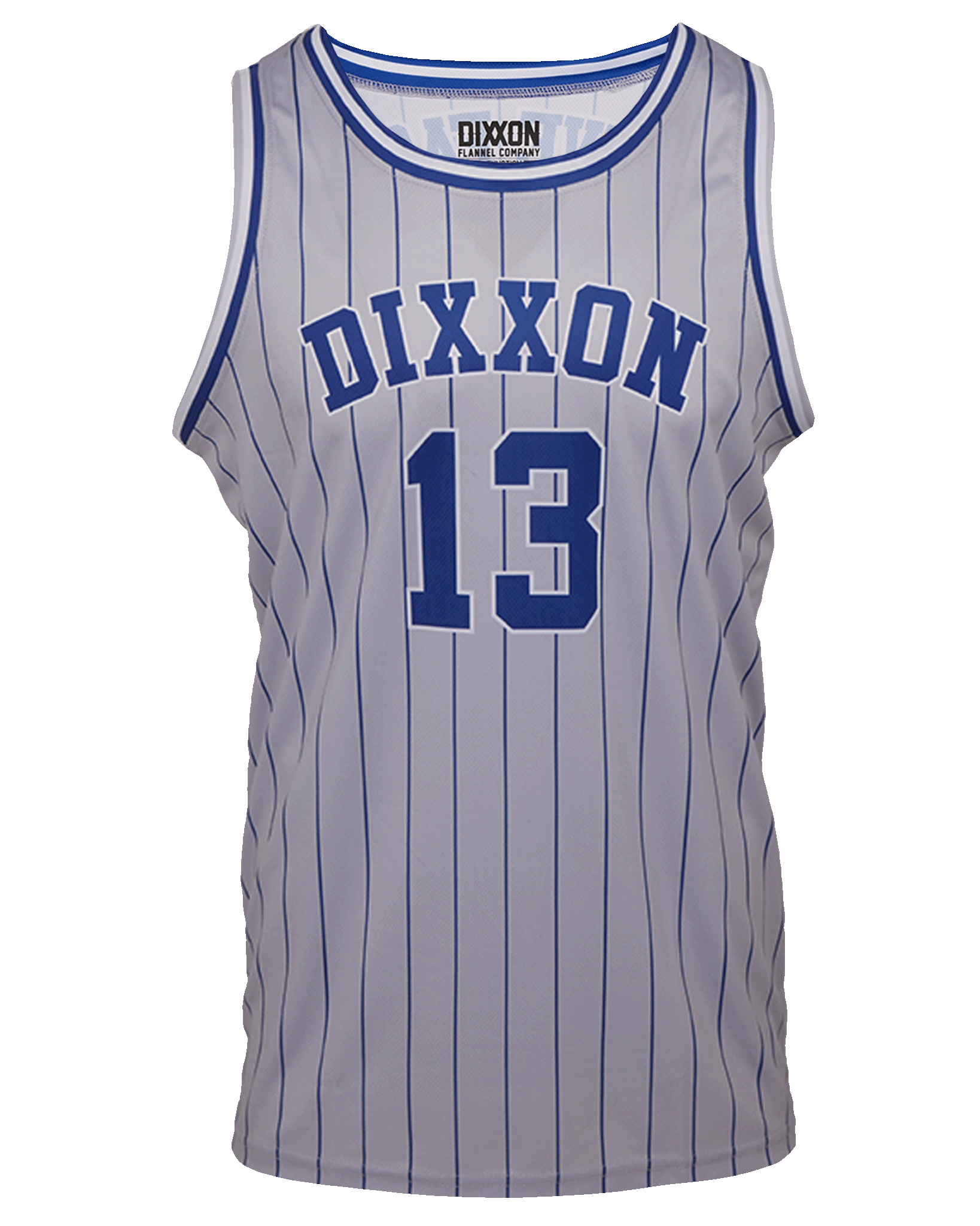 Pinstripe Jersey - Gray, Blue, & White - Dixxon Flannel Co.