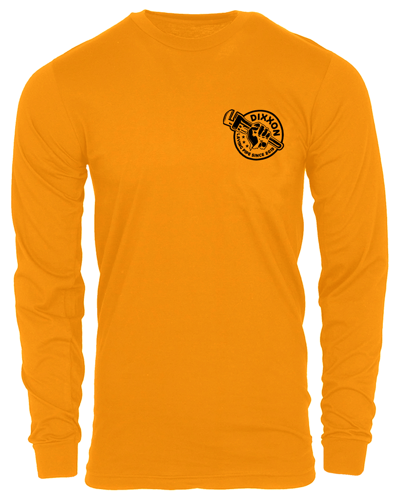 Pipe Layer Hi Vis Long Sleeve T-Shirt - Orange - Dixxon Flannel Co.