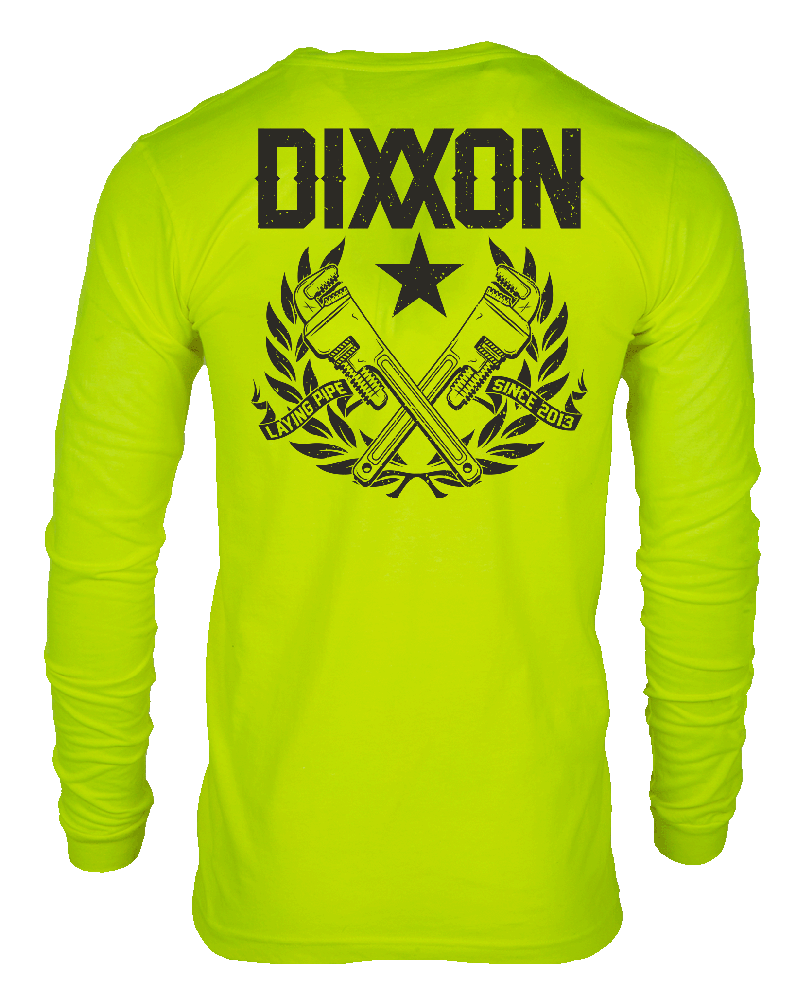 Pipe Layer Hi Vis Long Sleeve T-Shirt - Yellow - Dixxon Flannel Co.