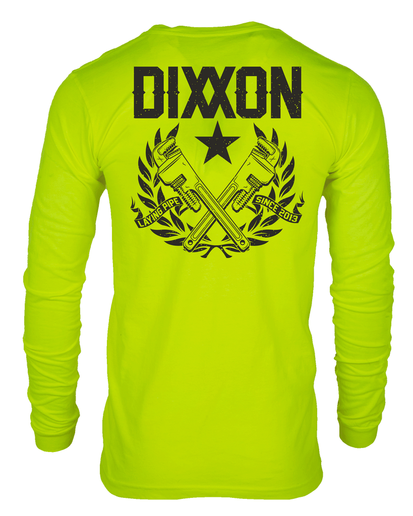 Pipe Layer Hi Vis Long Sleeve T-Shirt - Yellow - Dixxon Flannel Co.