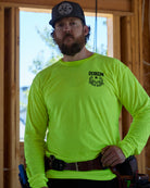 Pipe Layer Hi Vis Long Sleeve T-Shirt - Yellow - Dixxon Flannel Co.