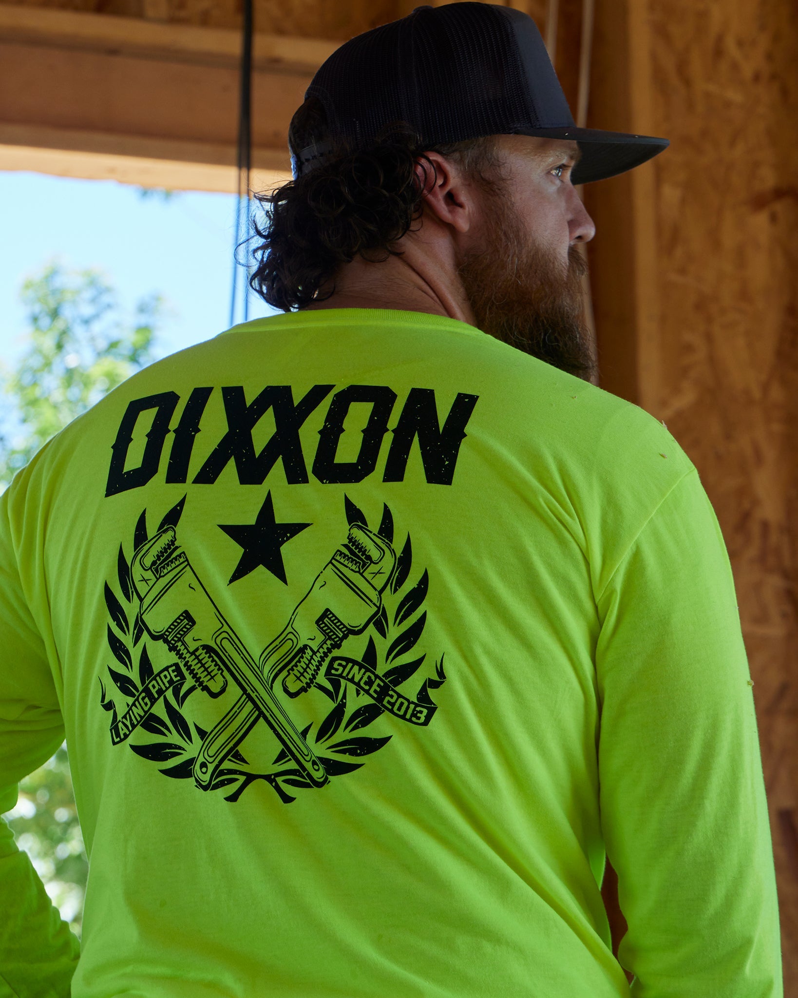 Pipe Layer Hi Vis Long Sleeve T-Shirt - Yellow - Dixxon Flannel Co.