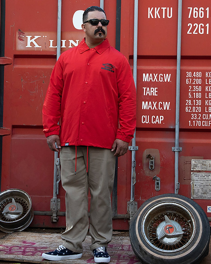 Praise the Lowered Coaches Jacket - Red - Dixxon Flannel Co.