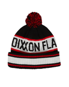 Puff Ball Beanie - Black, Red, & White - Dixxon Flannel Co.