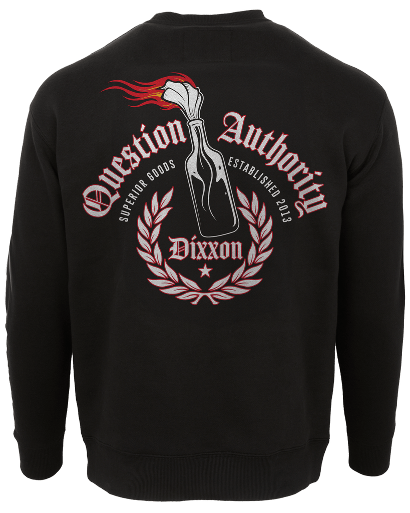 Question Authority Crewneck Sweatshirt - Black - Dixxon Flannel Co.