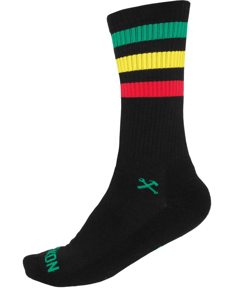 Rasta Premium Crew Socks - Black - Dixxon Flannel Co.