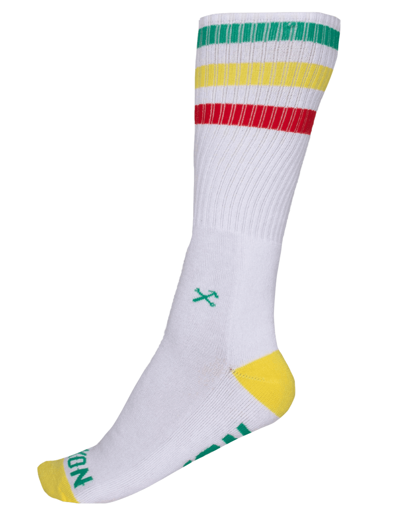 Rasta Premium Crew Socks - White - Dixxon Flannel Co.