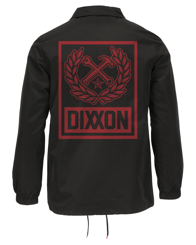 Red Box Crest Coaches Jacket - Black - Dixxon Flannel Co.