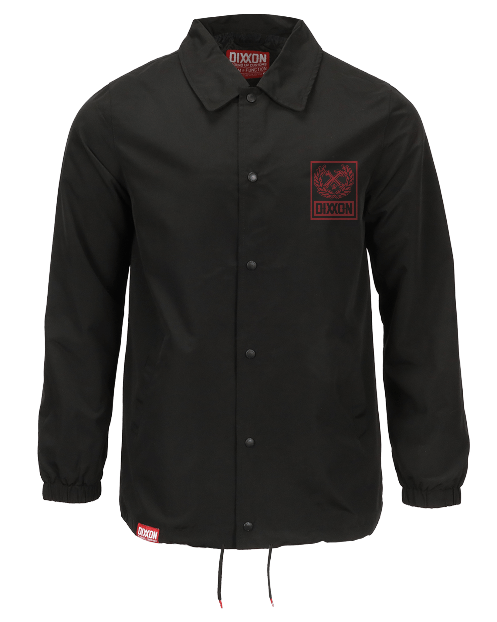 Dixxon Red Box Crest Black Jacket: Stylish Outerwear for Men Dixxon Red Box Crest Black Jacket: Stylish Outerwear for Men