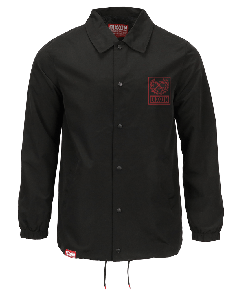 Red Box Crest Coaches Jacket - Black - Dixxon Flannel Co.