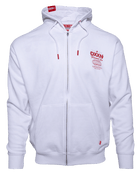 Red Tech Zip Up - White - Dixxon Flannel Co.