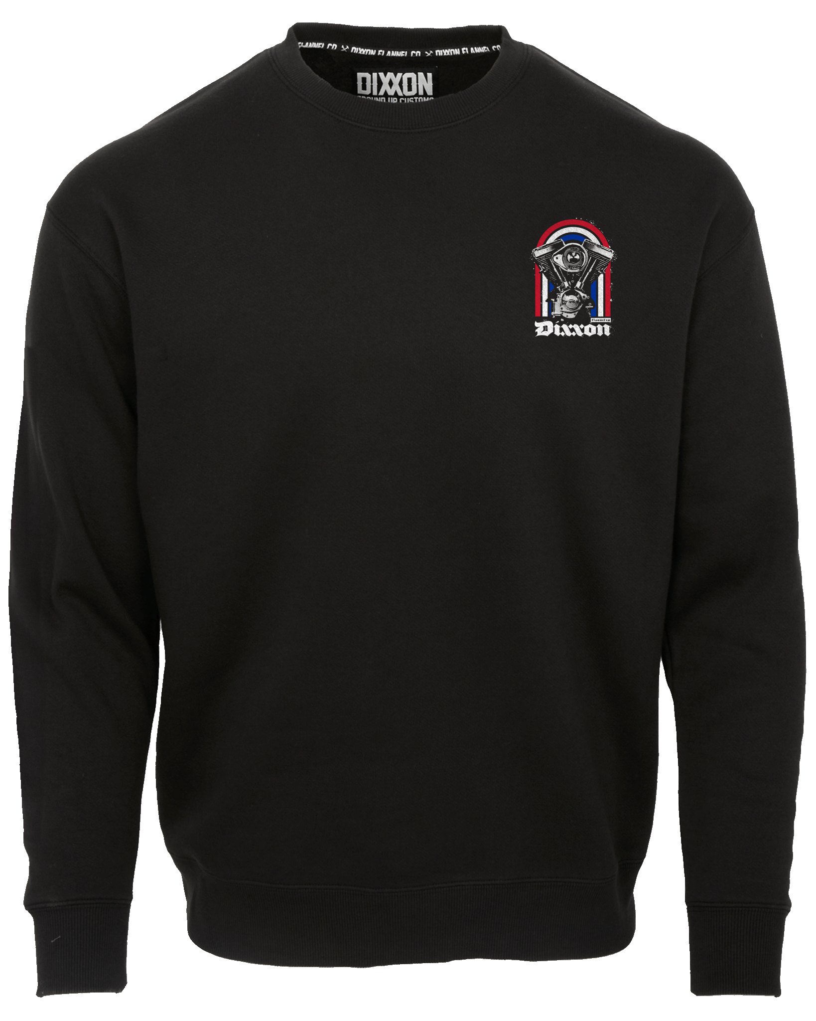 Red, White, & Blue Arches Crewneck - Black - Dixxon Flannel Co.