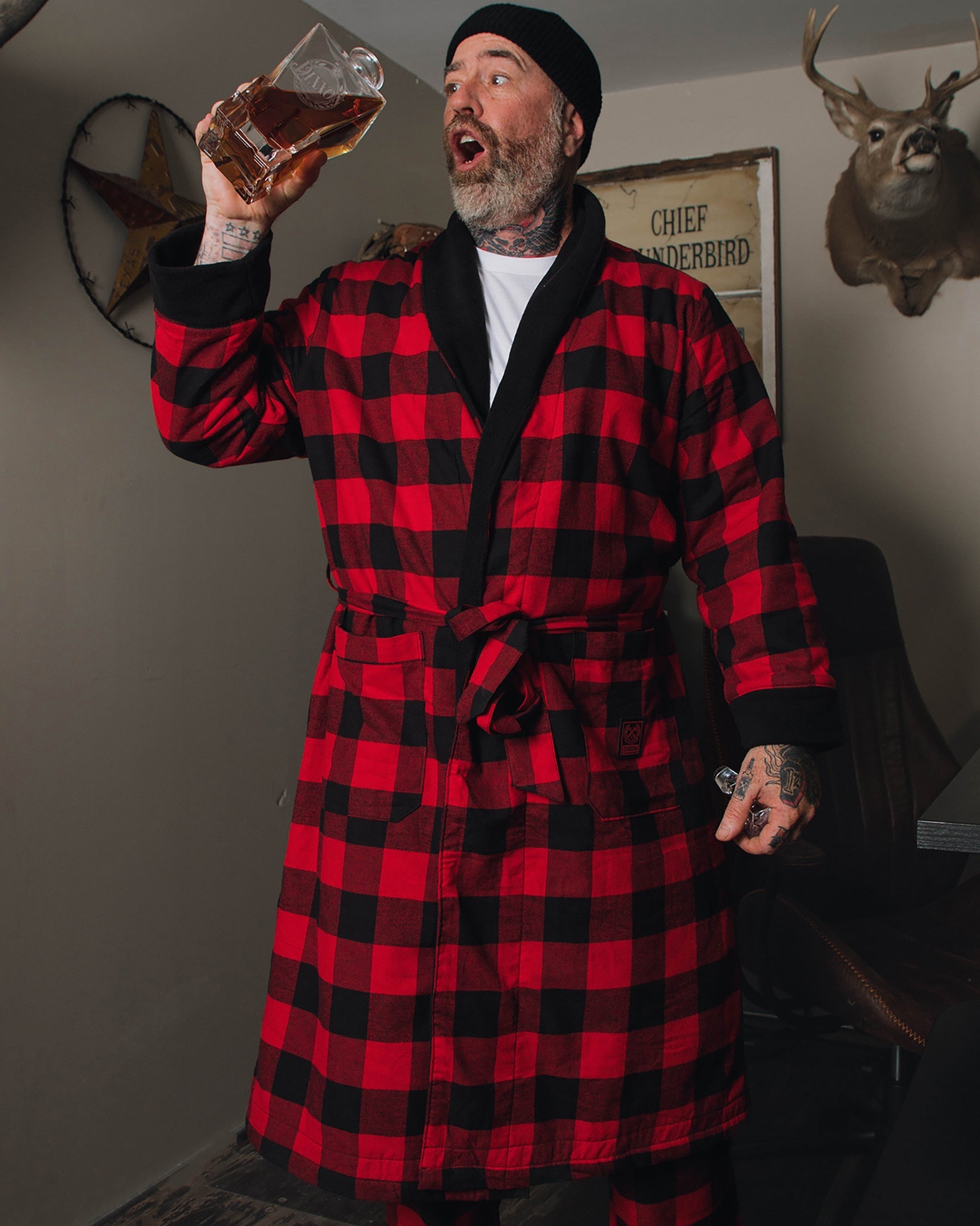 Redrum Fleece-Lined Robe - Dixxon Flannel Co.
