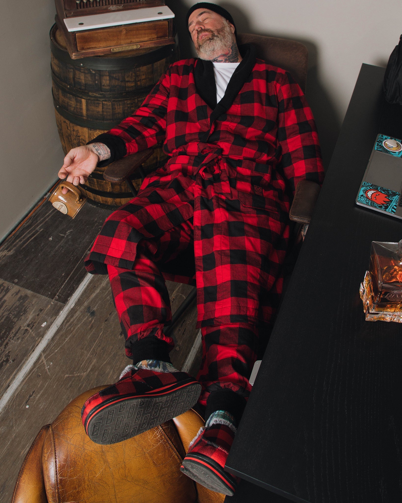 Redrum Fleece-Lined Robe - Dixxon Flannel Co.