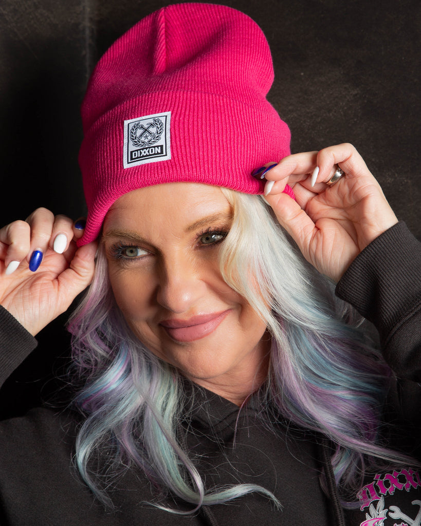 Ribbed Beanie - Bright Pink - Dixxon Flannel Co.
